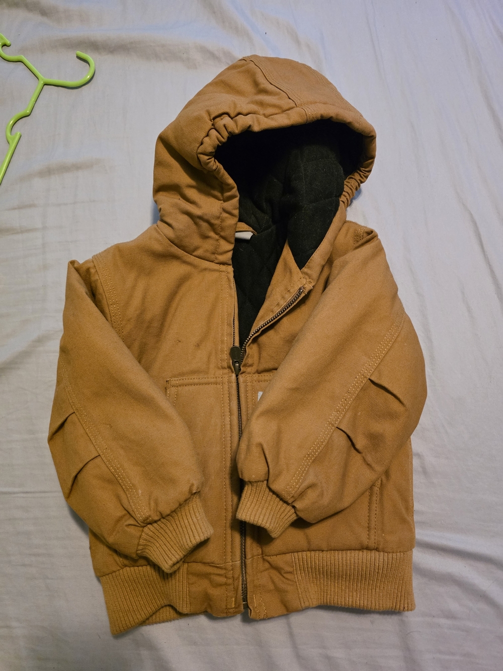 Kid's Carhartt Hooded Work Jacket - Brown